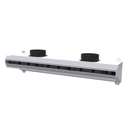 Tecnosystemi Diffusore lineare a scomparsa in PVC anticondensa con serranda e plenum coibentato