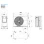 Pompa di calore mini chiller inverter Midea monoblocco da 7 Kw MHC-V7WD2N8-C A+++