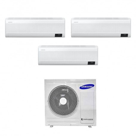 Climatizzatore Samsung WindFree Avant wifi trial split 7000+7000+12000 btu inverter A++ in R32 AJ068TXJ3KG