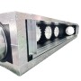 Plenum in poliuretano espanso a 4 zone con 4 attacchi con collarini in alluminio da 150 mm