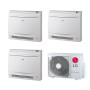 Climatizzatore a console LG trial split da 9000+9000+12000 btu UQ09F+UQ12F inverter con R32 in A+++ MU3R21