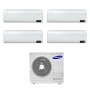 Climatizzatore Samsung WindFree Avant wifi quadri split 7000+7000+7000+12000 btu inverter A++ in R32 AJ080TXJ4KG