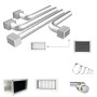 Kit rapido di completamento per plenum a 4 zone con attacchi Ø 150/160