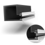 Plenum feritoia a scomparsa Aircontrol versione cartongesso profilo bianco 1 feritoia L. 800x30 mm
