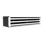 Plenum feritoia a scomparsa Aircontrol versione cartongesso profilo bianco 4 feritoie L. 700x150 mm      