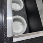 Kit Plenum canalizzato in poliuretano espanso a 4 zone completo di plenum 3 feritoie a scomparsa L. 300 mm 