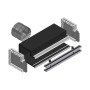 Kit Plenum canalizzato in poliuretano espanso a 5 zone completo di plenum 3 feritoie a scomparsa L. 300 mm  