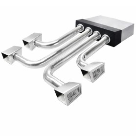 Kit Completo Plenum Coibentato a 4 Zone Per Condizionatore Canalizzato 