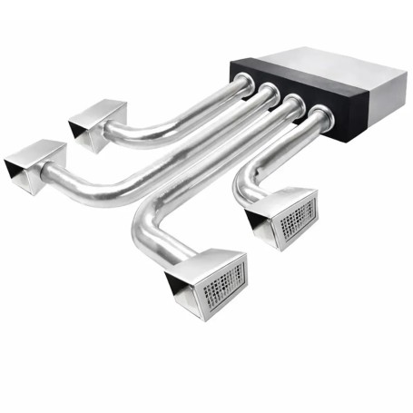 Kit Completo Plenum Coibentato a 4 Zone Per Condizionatore Canalizzato 