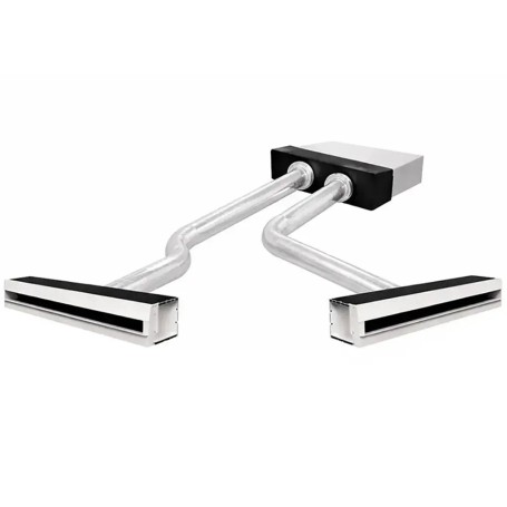 Kit Plenum Coibentato a 2 Zone per Condizionatore Canalizzato completo di Plenum Feritoia a scomparsa