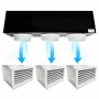 Kit Plenum canalizzato in poliuretano espanso a 3 zone completo di plenum bocchetta con griglia in pvc