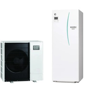 Pompa di calore Mitsubishi con accumulo hydrotank ACS 300 lt integrato 8 Kw A+++ R32