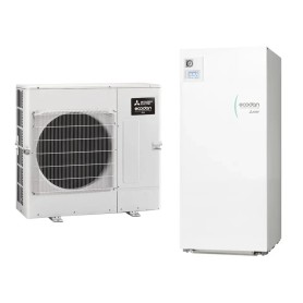 Pompa di calore Mitsubishi con accumulo hydrotank ACS 300 lt integrato 4 Kw A+++ R32