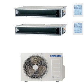Climatizzatore canalizzabile Samsung dual split 12000+12000 Btu Inverter R32 A++ AJ068TXJ3KG:  