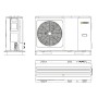 Sistema Ibrido Beretta con caldaia a condensazione Mynute Evo X 25 c da 25 kW e pompa di calore Hydro Unit M da 12 kW A+++ R32 