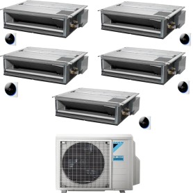 Climatizzatore canalizzabile Daikin Mini Sky penta split 9000+9000+9000+9000+9000 Btu Inverter R32 A+++ 5MXM90A