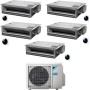 Climatizzatore canalizzabile Daikin Mini Sky penta split 9000+9000+9000+9000+9000 Btu Inverter R32 A+++ 5MXM90A