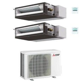 Climatizzatore canalizzabile Mitsubishi SEZ-MDA dual split 18000+18000 btu inverter MXZ-4F72VF4 A++ R32