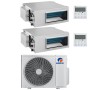 Climatizzatore canalizzabile Gree dual split 9000+9000 A++ R32 inverter GWHD(21)NK6OO Wifi