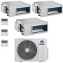 Climatizzatore canalizzabile Gree trial split 9000+9000+12000 A++ R32 inverter GWHD(21)NK6OO Wifi