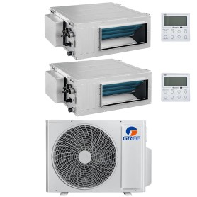 Climatizzatore canalizzabile Gree dual split 12000+12000 A++ R32 inverter GWHD(24)NK6OO Wifi
