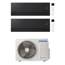 Climatizzatore Samsung WindFree Première Soapstone Charcoal wifi dual split 9000 + 9000 btu inverter A+++ in R32 AJ050TXJ2KG 