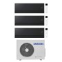 Climatizzatore Samsung WindFree Première Soapstone Charcoal wifi trial split 12000+12000+12000 btu inverter A++ R32 AJ068TXJ3KG