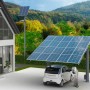 Impianto Kit fotovoltaico Midea con Inverter Ibrido da 6 kw e 6 Pannelli fotovoltaici Sunerg da 510w