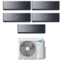 Climatizzatore Energy Pro X Black Hisense penta split 9000+9000+12000+12000+12000 btu inverter Wifi in A++ R32 5AMW125U4RTA