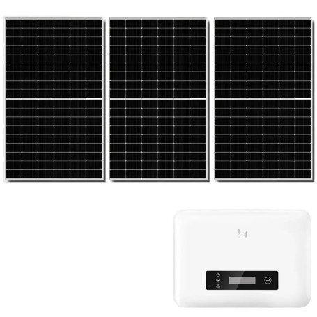 Impianto Kit fotovoltaico Goodwe con Inverter da 2 kw e 4 Pannelli fotovoltaici Sunerg da 510w 