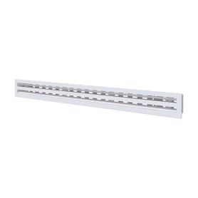 Tecnosystemi Diffusore Lineare con serranda a 2 Feritoie in Alluminio verniciato bianco L.600 PWD301616
