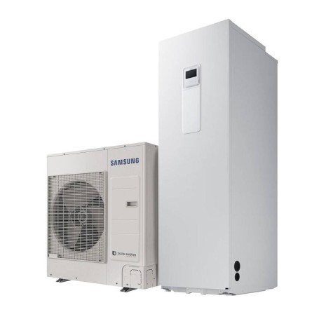 Samsung EHS MONO R32 pompa di calore aria acqua monoblocco da 8 kW con kit di controllo e ClimateHub da 200 lt
