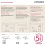 Climatizzatore Hitachi Performance FrostWash 12000 btu con inverter R32 in A++ WiFi